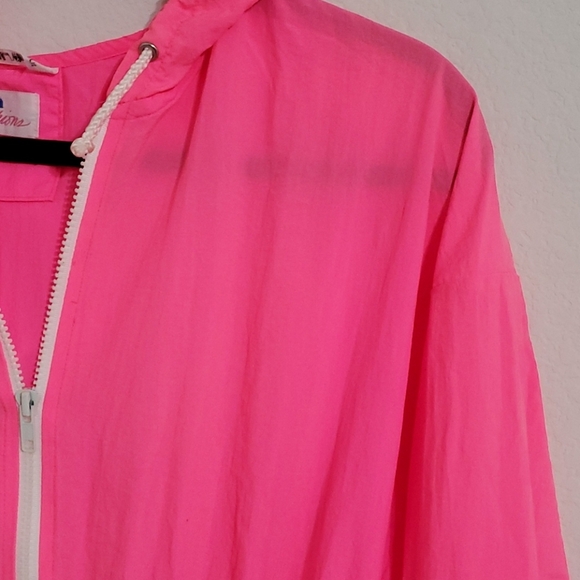 AVON FASHIONS Neon pink windbreaker jog running M - Picture 4 of 10